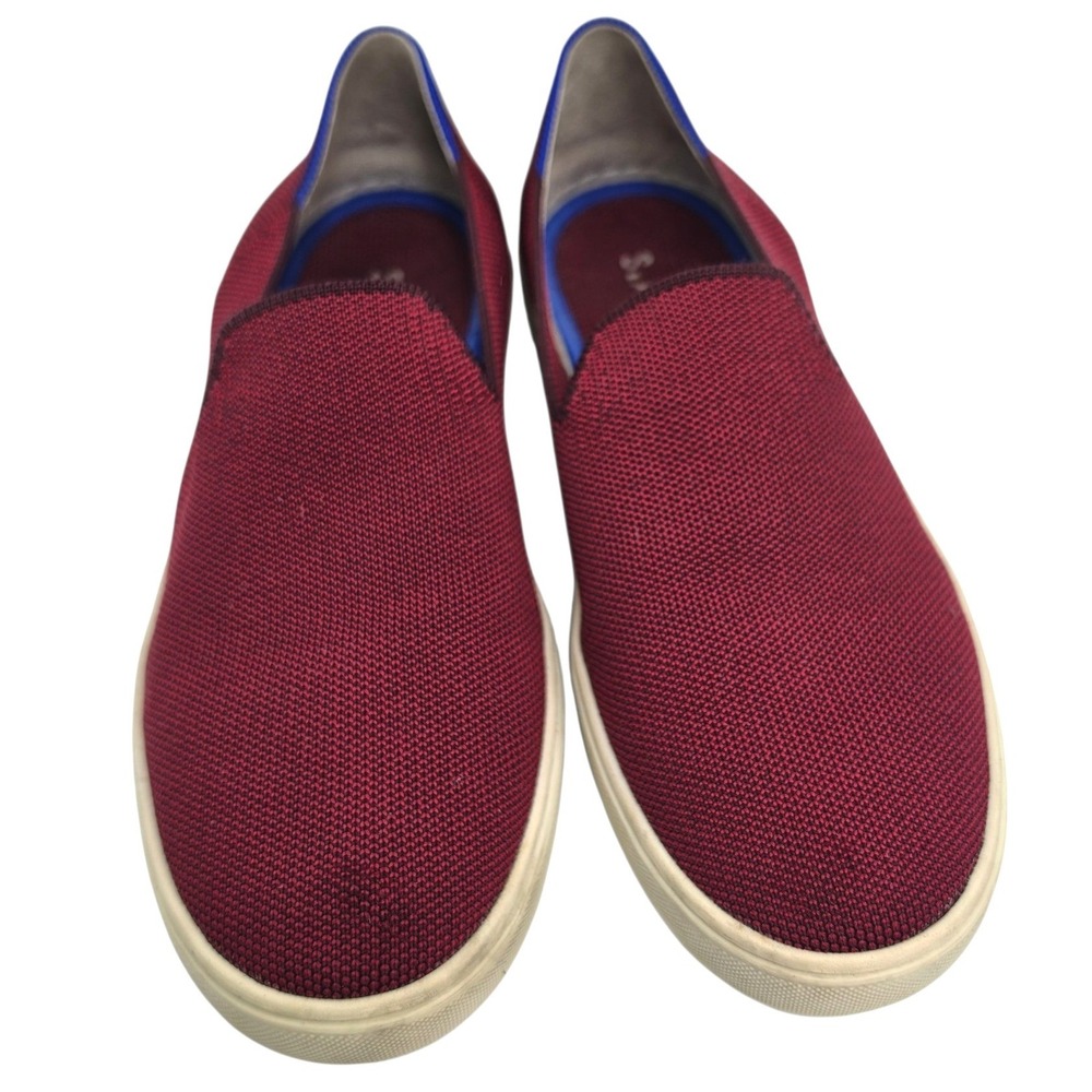 Rothy's Minimalist The Sneaker 8.5 Sustainable Knit Preppy Quiet Luxury Burgundy